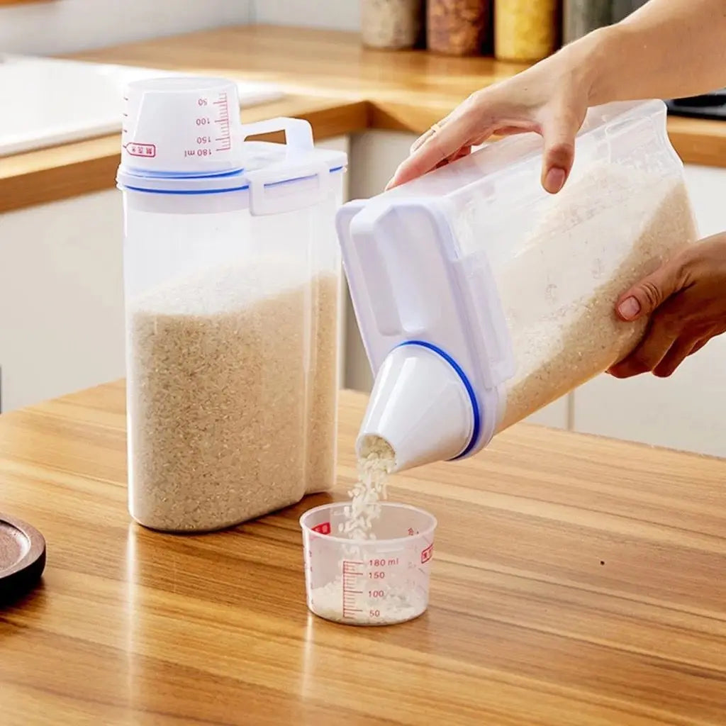 Pote Hermético C/ Medidor de Copo Bico Dosador 2L